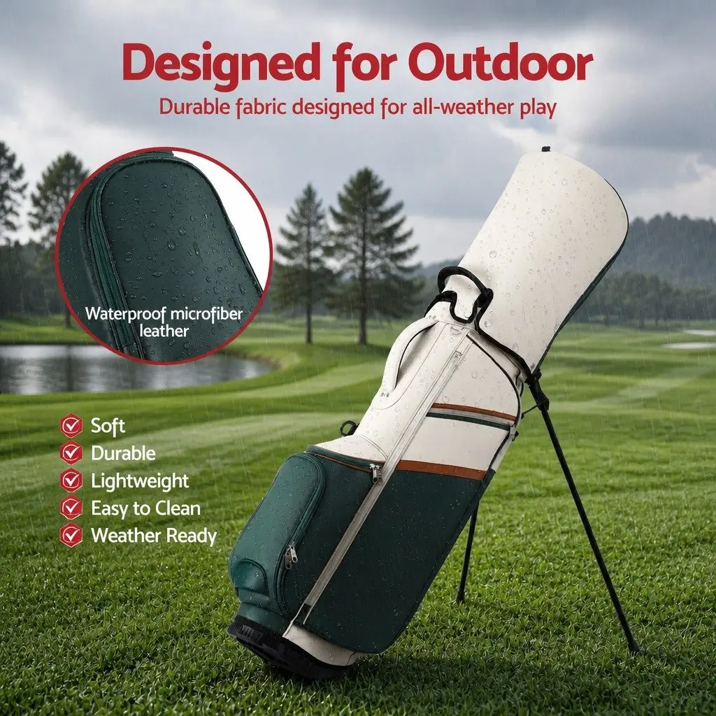 Golf Stand Bag Lightweight Dual Strap 35cm x 32cm x 126cm