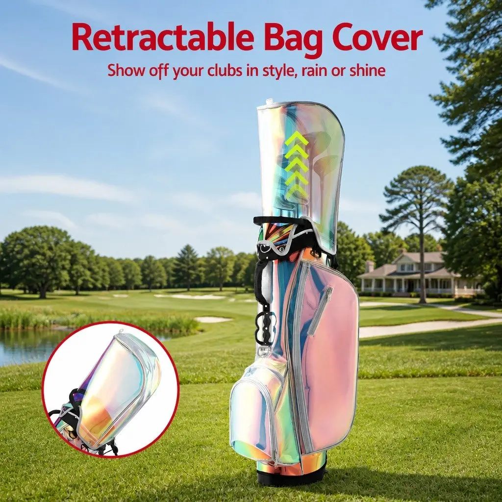 Golf Stand Bag Lightweight Dual Strap 35cm x 32cm x 126cm