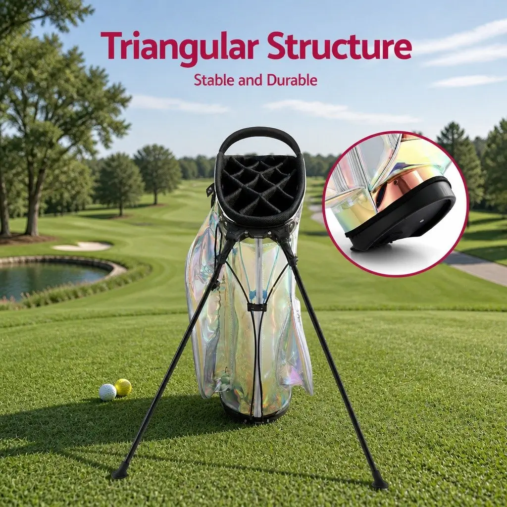 Golf Stand Bag Lightweight Dual Strap 35cm x 32cm x 126cm