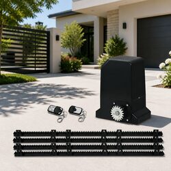 Automatic Sliding Gate Opener Kit 4M Rail 1000kg Capacity Motor Remote Control