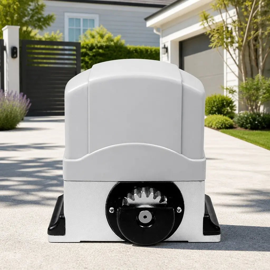 Automatic Sliding Gate Opener Kit 450W Motor 4M Rail White