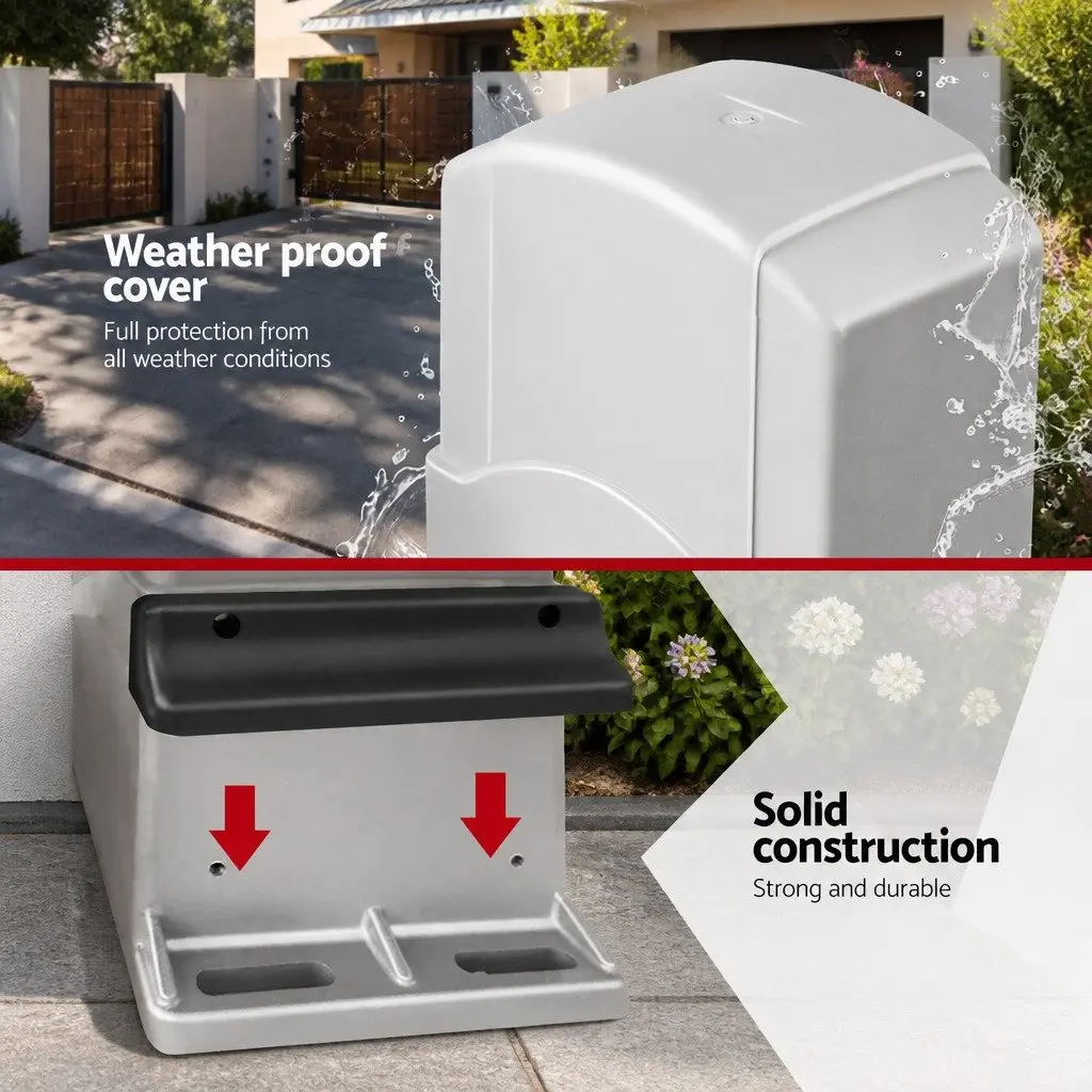 Automatic Sliding Gate Opener Kit 450W Motor 4M Rail White