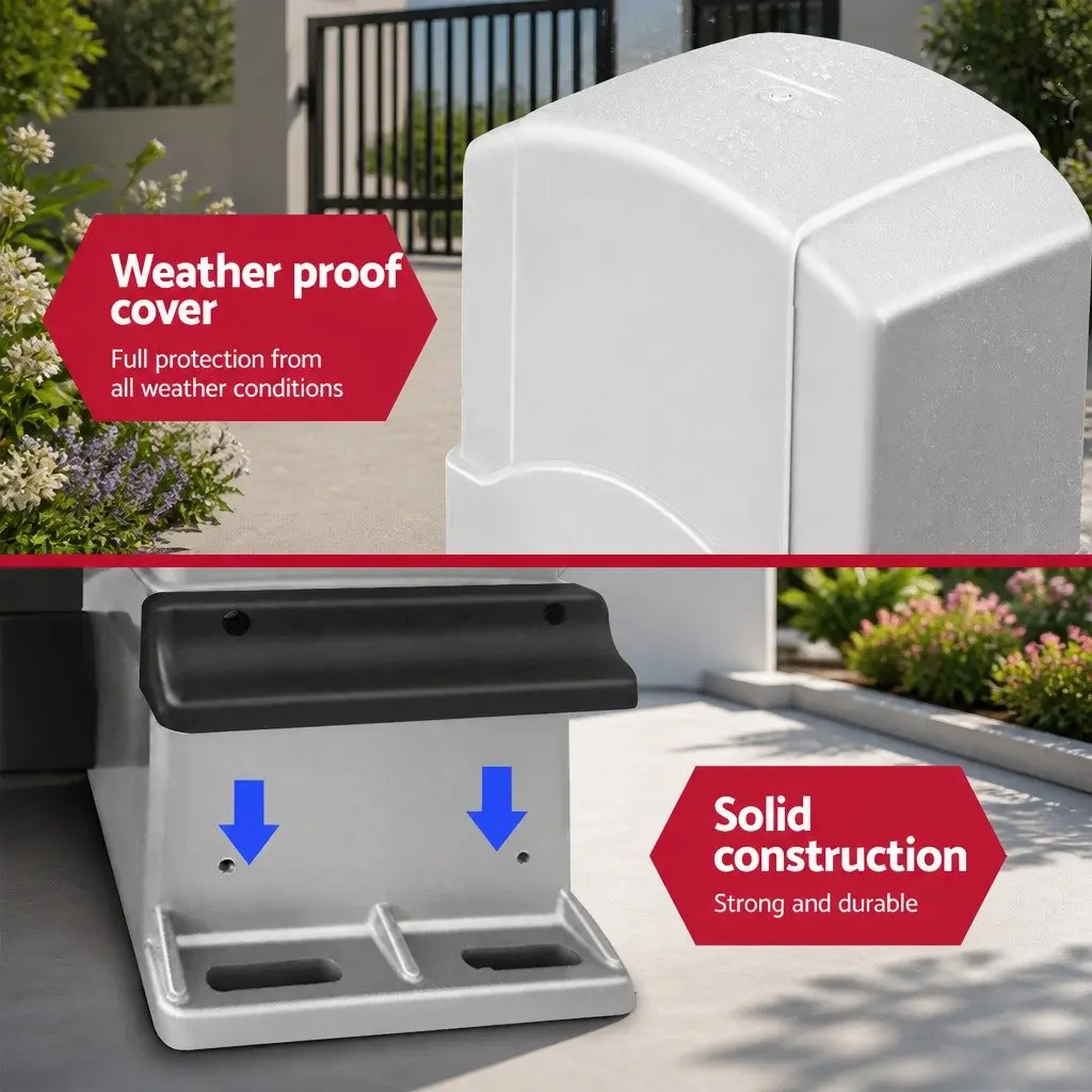 Electric Automatic Sliding Gate Opener Kit Motor 4M 1200kg Remote Control