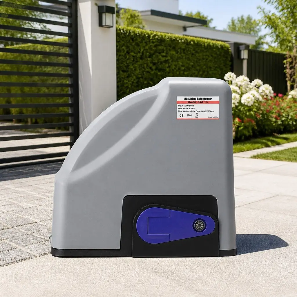Electric Gate Opener Kit Remote Control 6M 800KG Grey