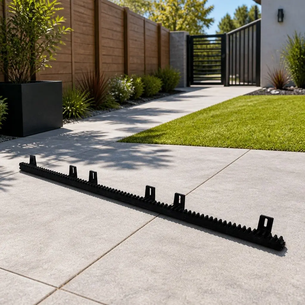 Sliding Gate Opener Rack Rail Kit Black Heavy Duty Electric Auto Remote Fence