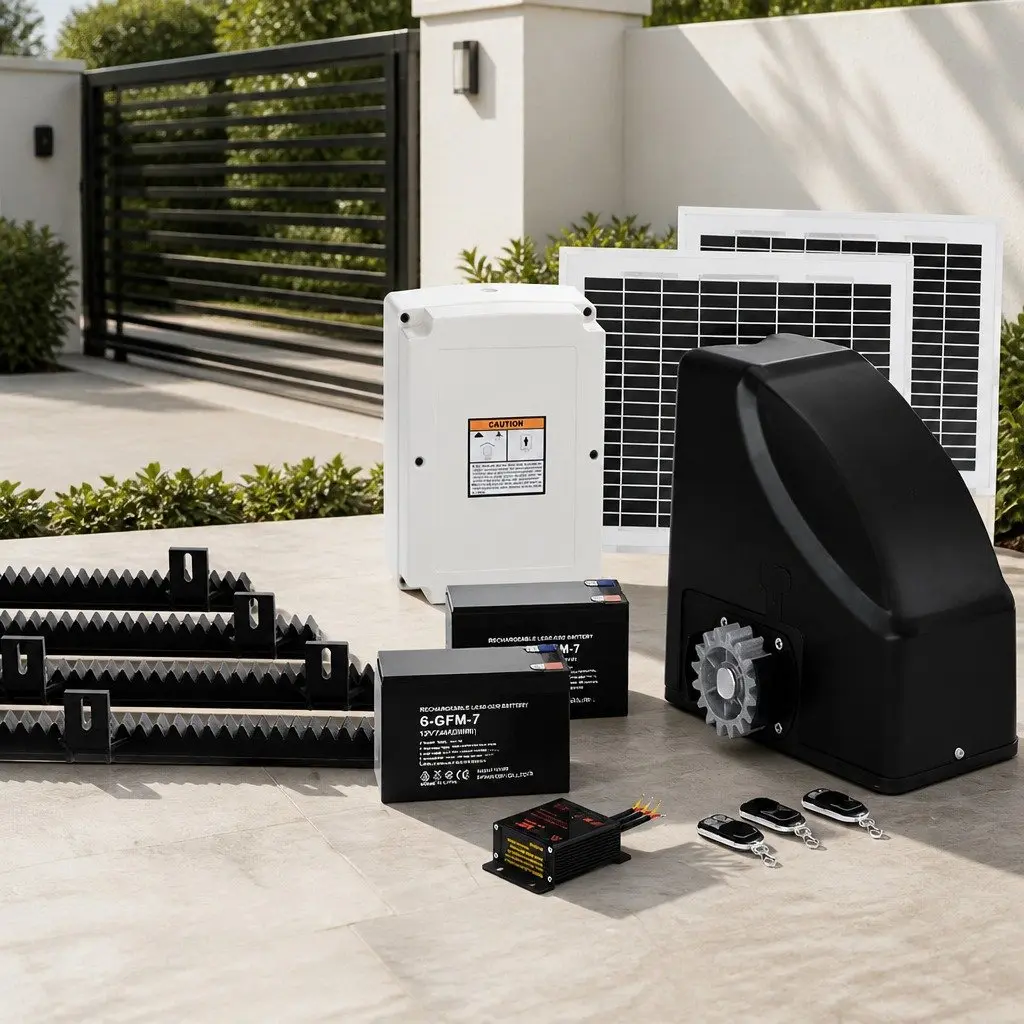 Solar Automatic Gate Opener Kit Heavy Duty 600KG 6M with Remote Control