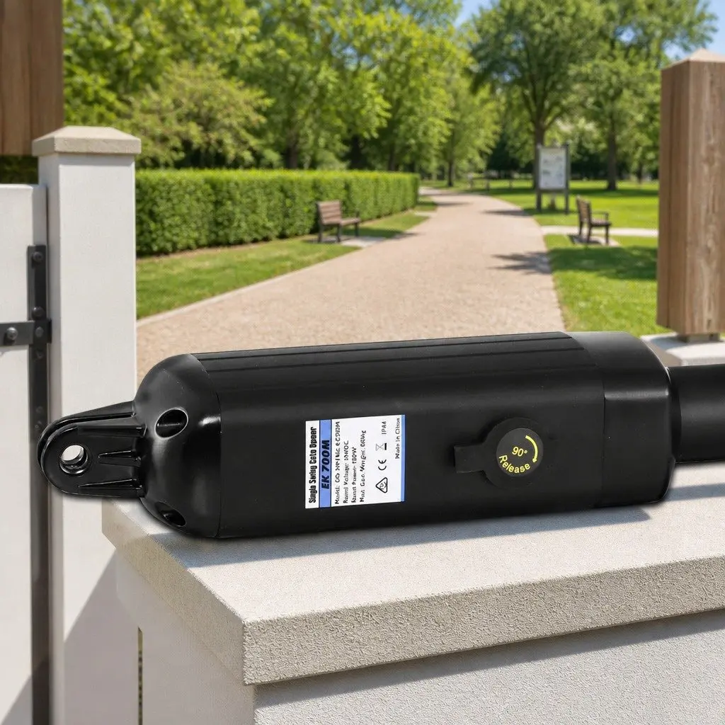 Solar Gate Opener Automatic Control Single Swing 500kg Remote Arm Kit