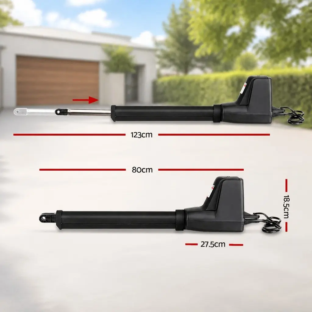 Solar Powered Gate Opener Automatic Remote Control System 800kg 11m Length