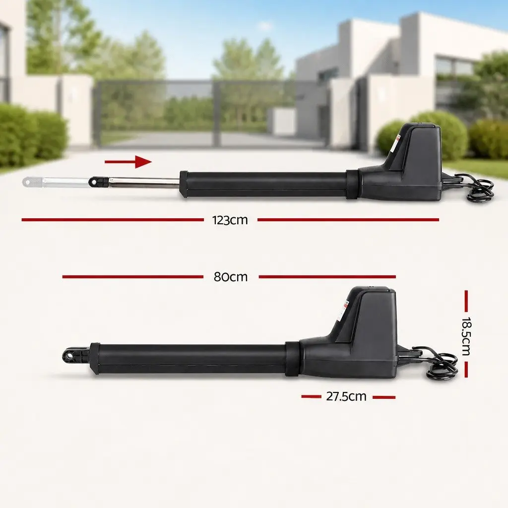 Electric Double Swing Gate Opener Remote Control Kit 800kg Automatic System