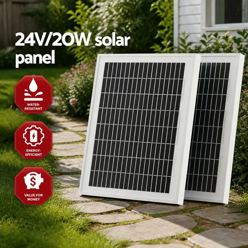 Single Swing Gate Opener 20W Solar Powered Automatic Remote Control Access