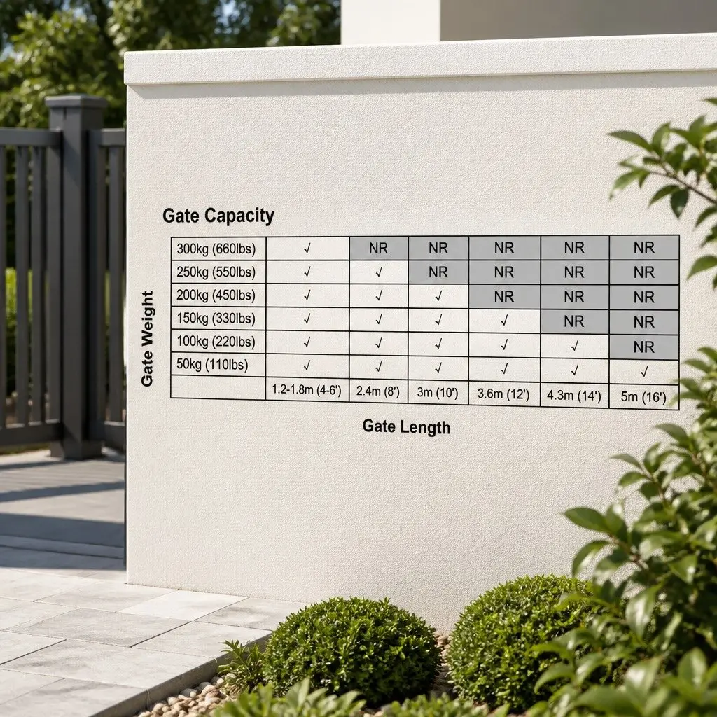 Single Swing Gate Opener 20W Solar Powered Automatic Remote Control Access