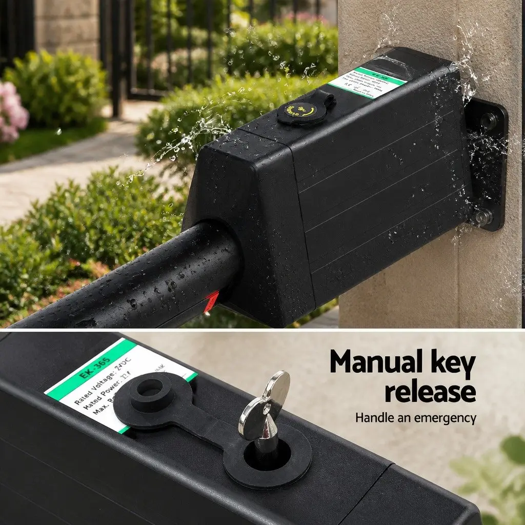 Solar Powered Automatic Gate Opener Electric 10W Single Swing Control System