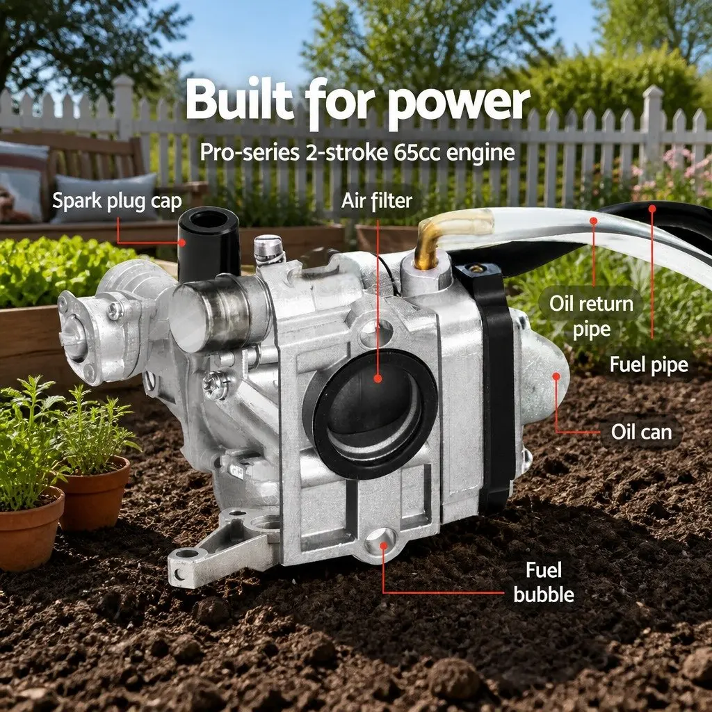 65cc Petrol Rototiller for Garden Enthusiasts