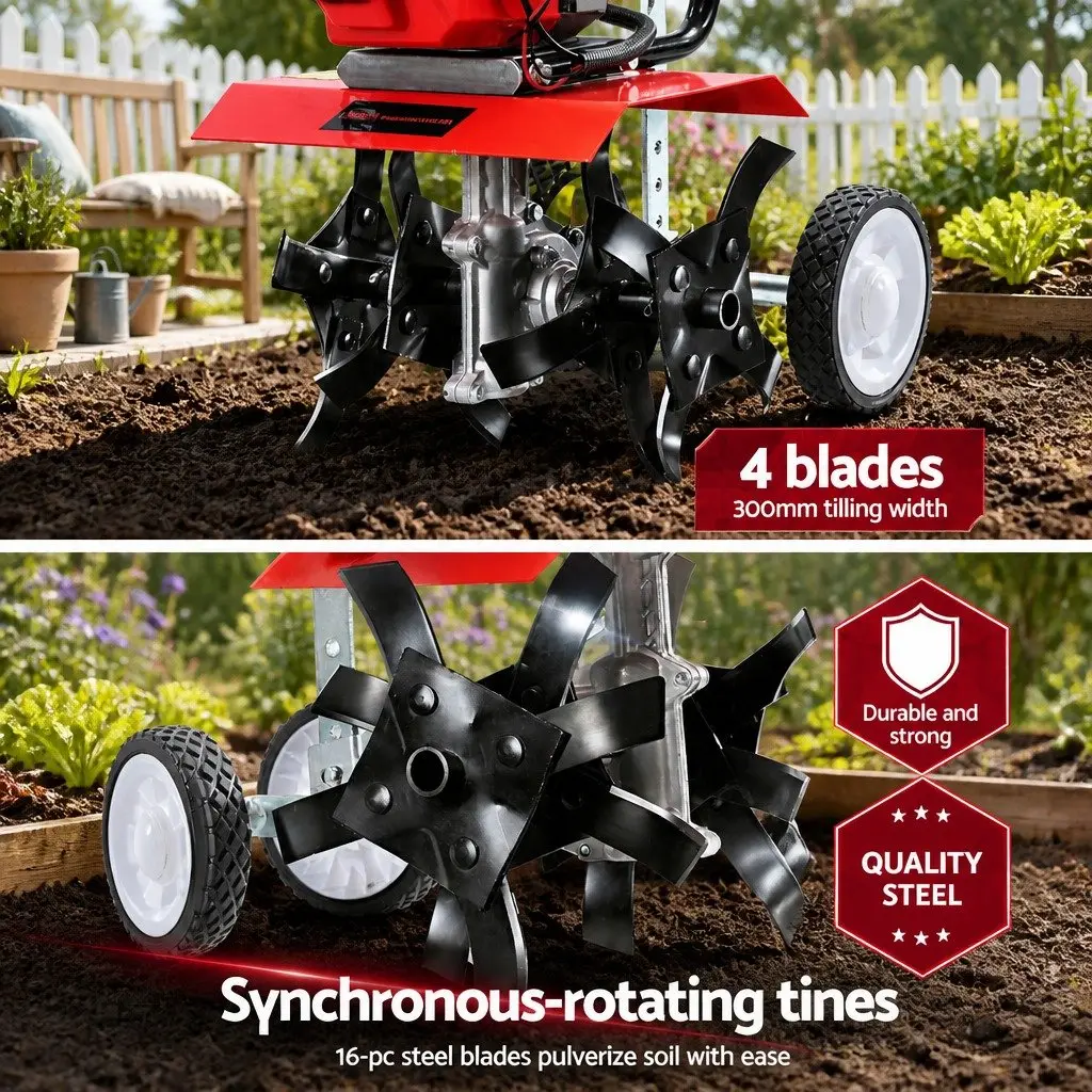 65cc Petrol Rototiller for Garden Enthusiasts