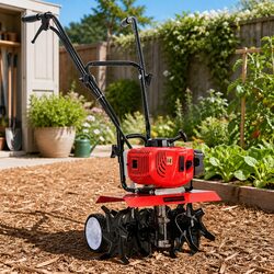 Your New 65CC Hand-Held Tiller Awaits You