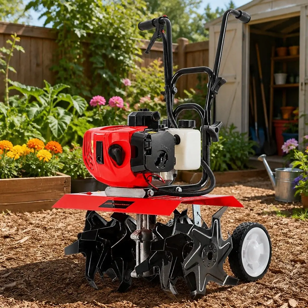 65CC Hand-Held Tiller 6 Blades 400mm Working Width