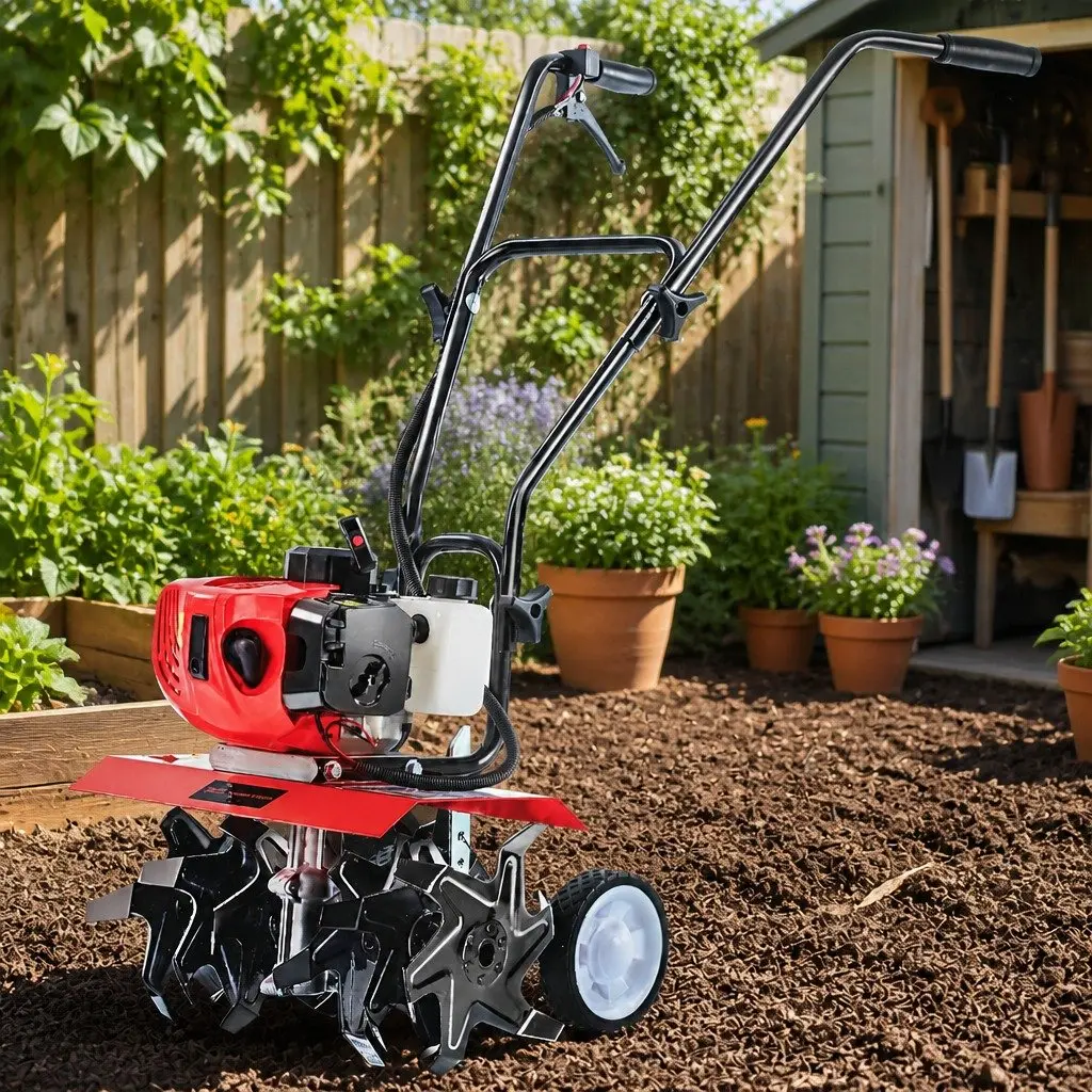 65CC Hand-Held Tiller 6 Blades 400mm Working Width