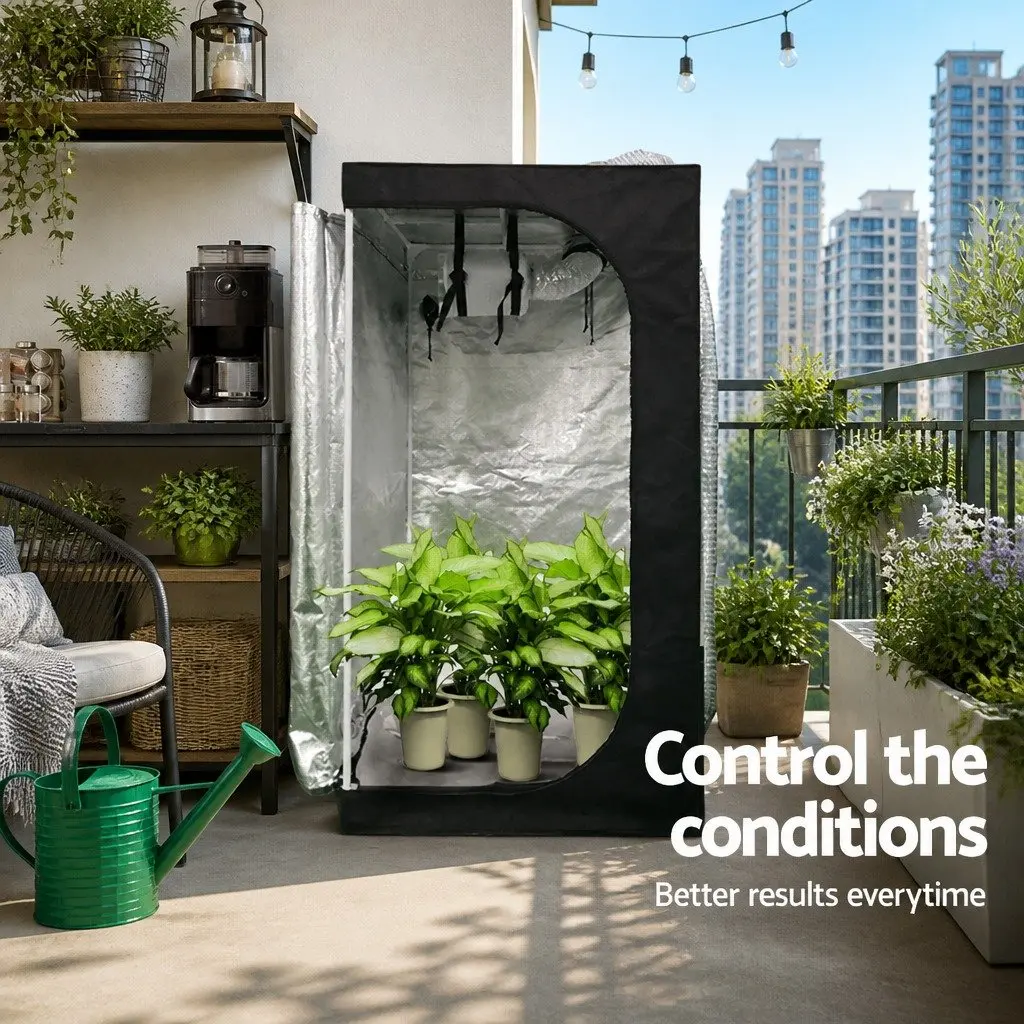 4 Inch Hydroponics Grow Tent Ventilation Kit with Fan Carbon Filter Duct
