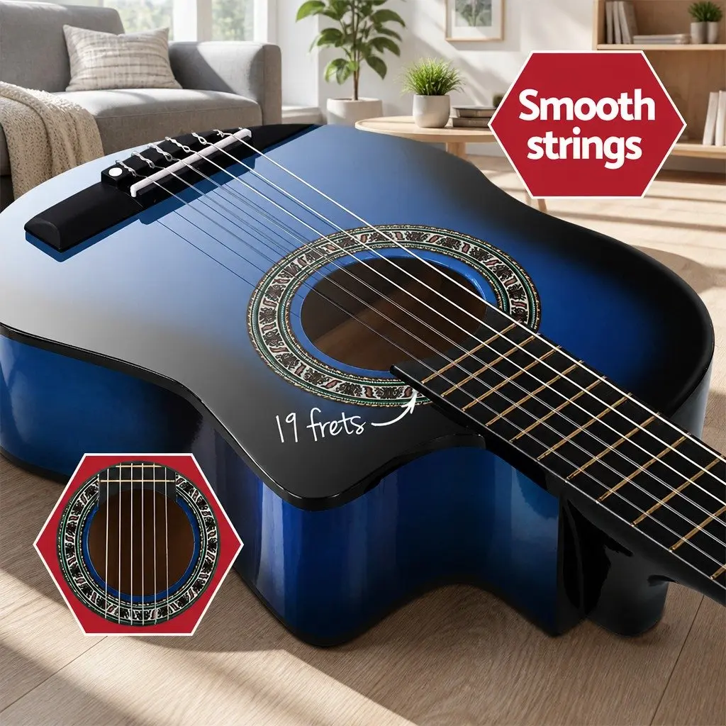 34-Inch Blue Classical Guitar