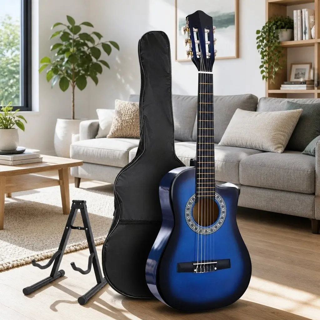 34-Inch Blue Classical Guitar