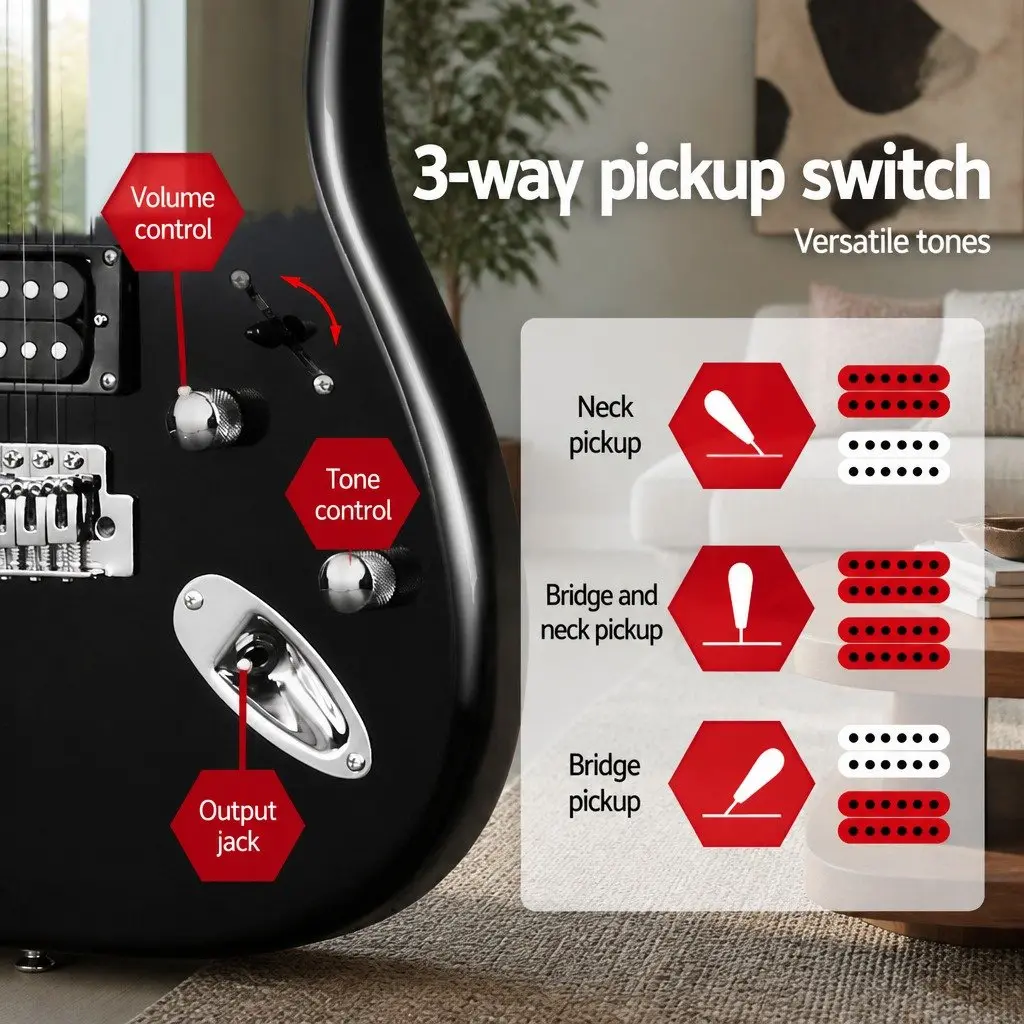 41 Inch Strat-Style Electric Guitar