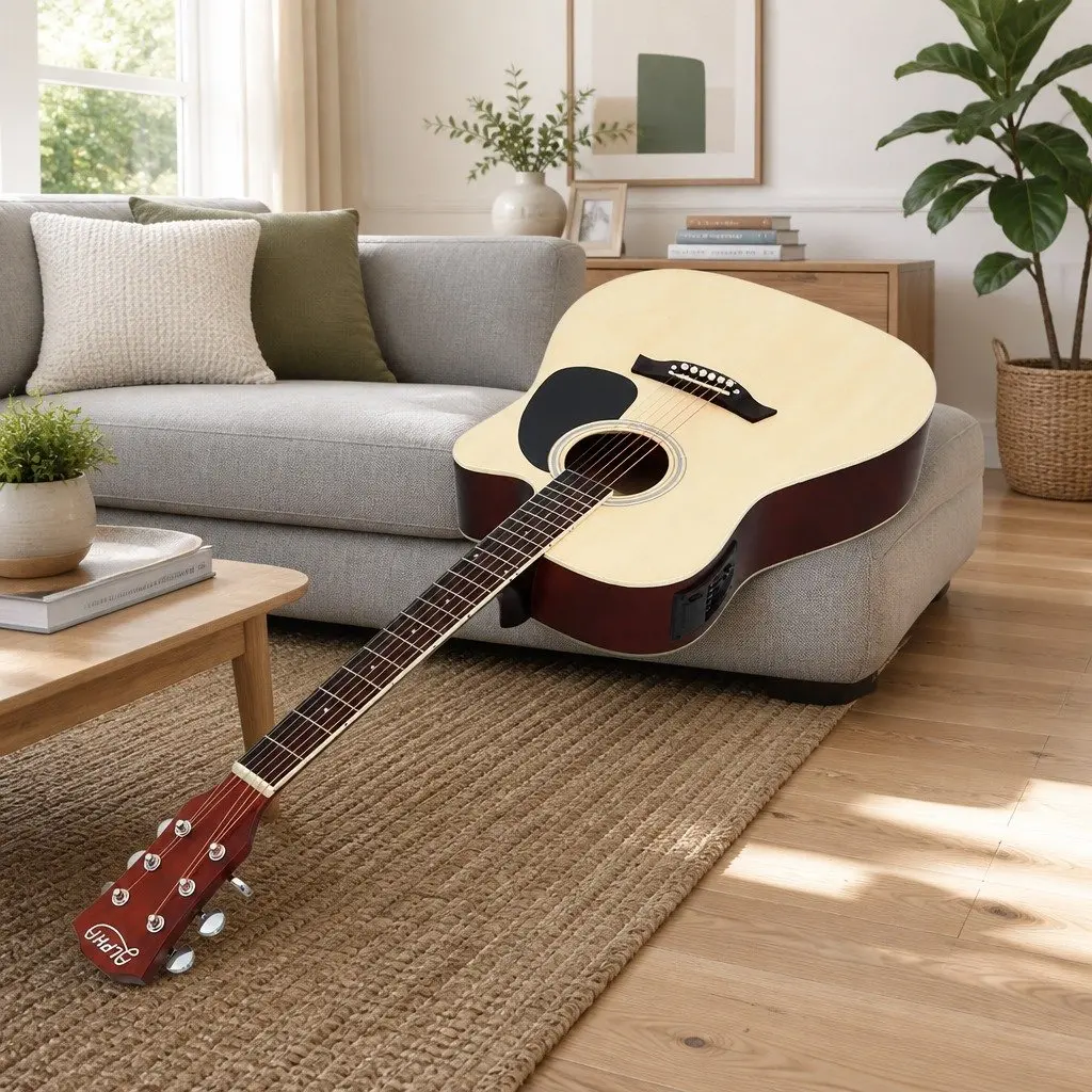 41 Inch Acoustic Guitar Cutaway Electric Output 5-Band EQ Professional