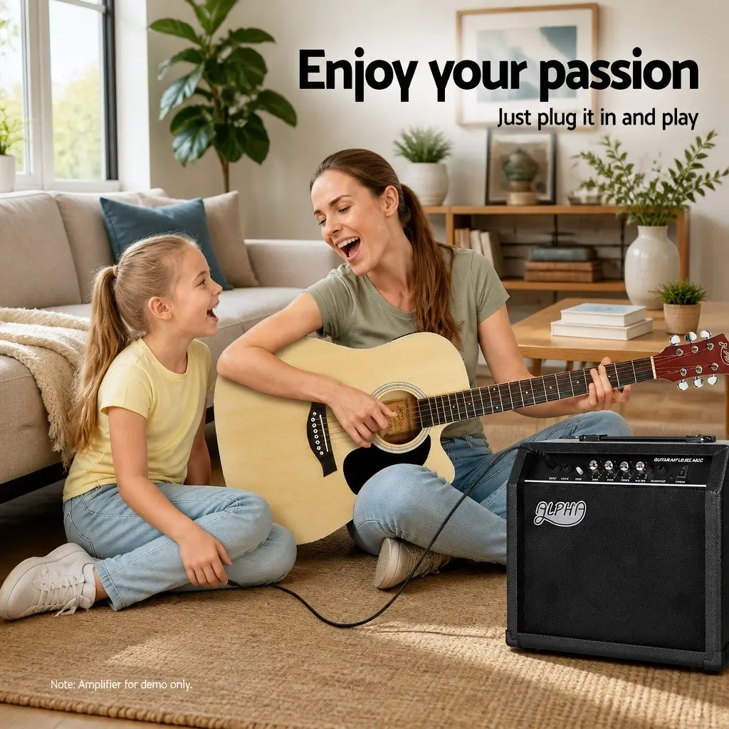 41 Inch Acoustic Guitar Cutaway Electric Output 5-Band EQ Professional