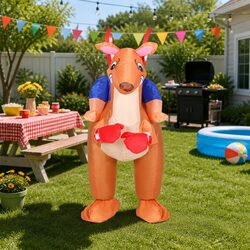 Join the Fun in This Inflatable Kangaroo Costume