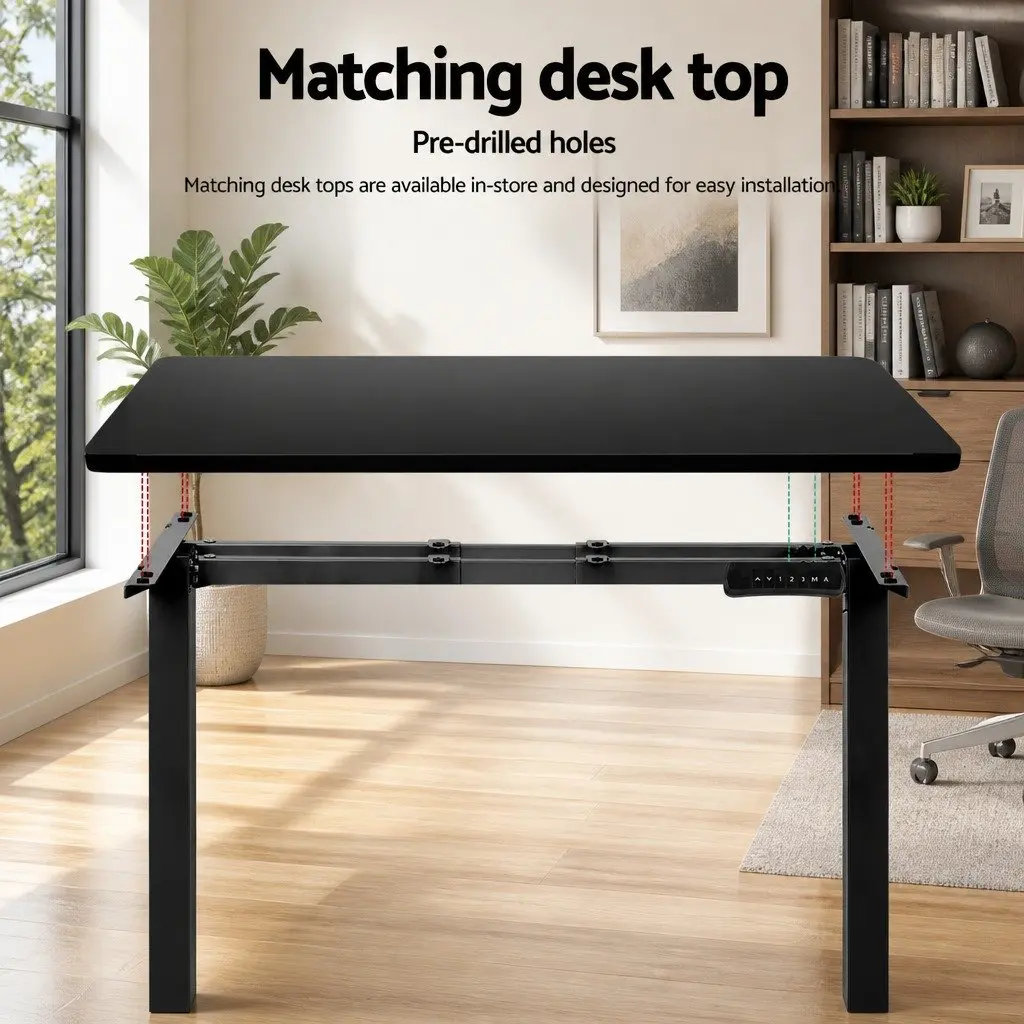 Motorised Standing Desk Frame Dual Motor Height Adjustable Office Workstation
