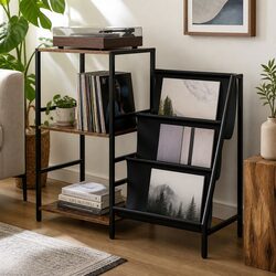 3-Tier Record Player Stand Vinyl Storage Cabinet Turntable Display Shelf Up to