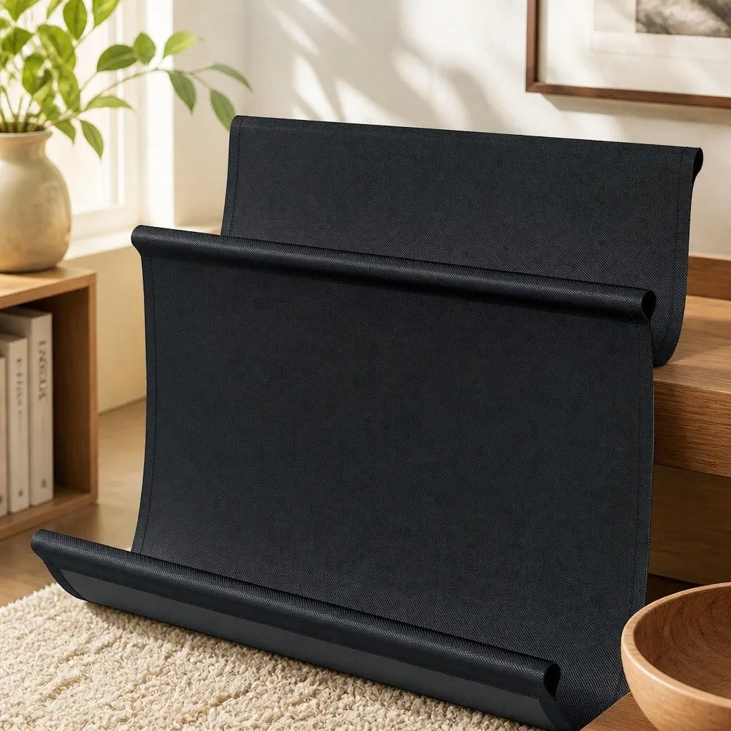 3-Tier Record Player Stand Vinyl Storage Cabinet Turntable Display Shelf Rustic Brown and Black
