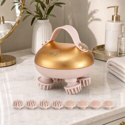 Scalp Massager Kneading Head Neck Stress Relief Portable Rechargeable