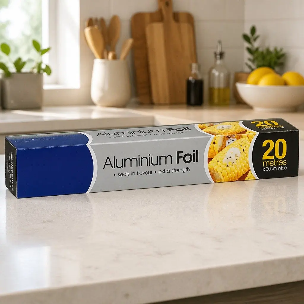 20m Aluminium Foil Roll for Kitchen Tasks