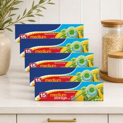 Friendly Medium Storage Bags 15pk x6 for Your Kitchen