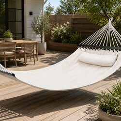 Comfortable 2-Person Hammock Bed with Pillow for Relaxation