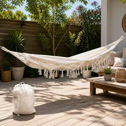 Your Go-To Cream Hammock Bed for Relaxation