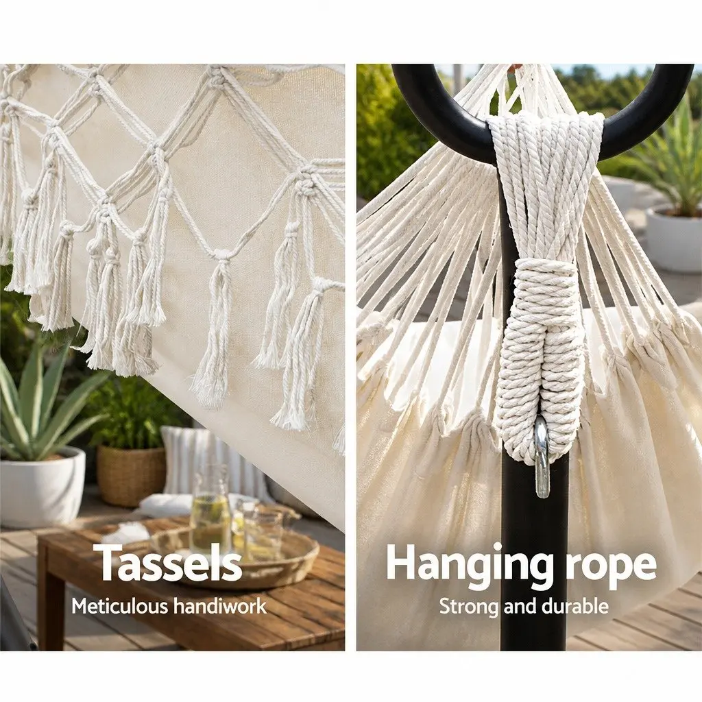 Cream Hammock Bed for Relaxation