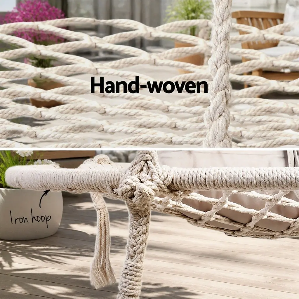 Hammock Chair Outdoor Tree Swing Hanging Seat 100cm Indoor Relaxation Nest Web