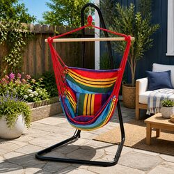 Relax in Your Own Hammock Chair with Adjustable Steel Stand