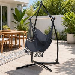 Your Perfect Hammock Chair with Grey Steel Stand