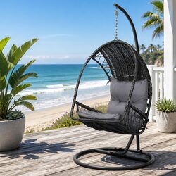 Your New Favorite Hanging Egg Swing Chair with Stand