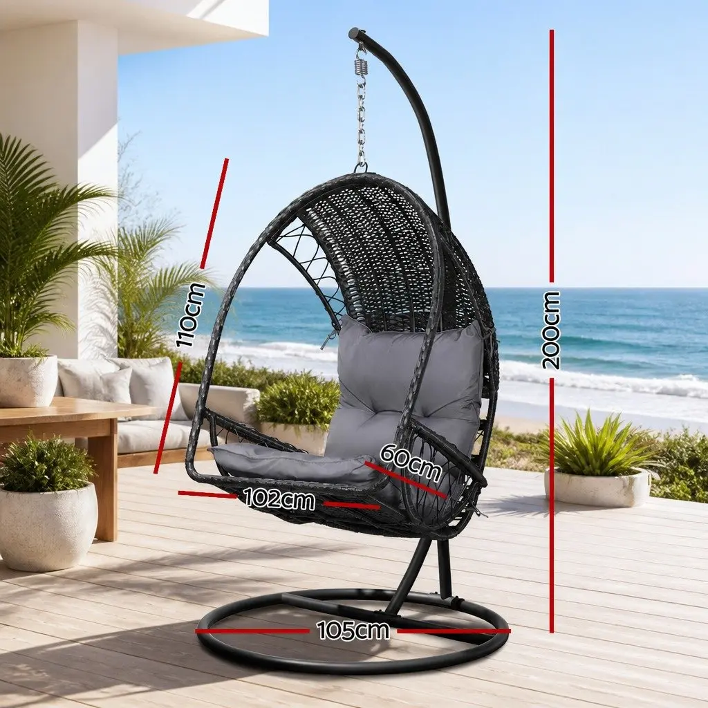 Hanging Egg Swing Chair with Stand