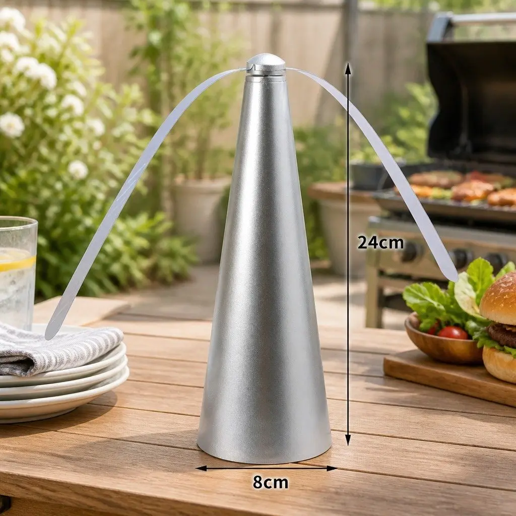 Fly Repellent Fan Chemical-Free Outdoor Picnic BBQ Table Insect Deterrent