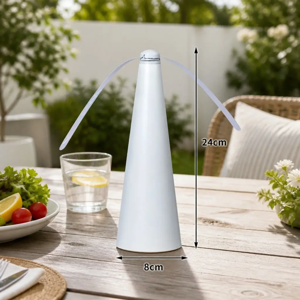 Fly Repellent Fan Non-Chemical Lightweight Portable 24cm