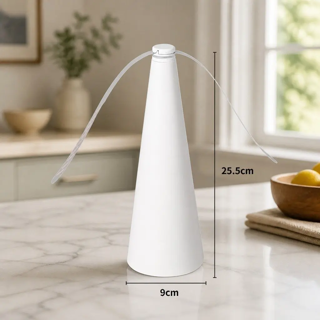 Fly Repellent Fan Chemical Free Portable Battery Operated Lightweight 25.5cm x 9cm x 9cm