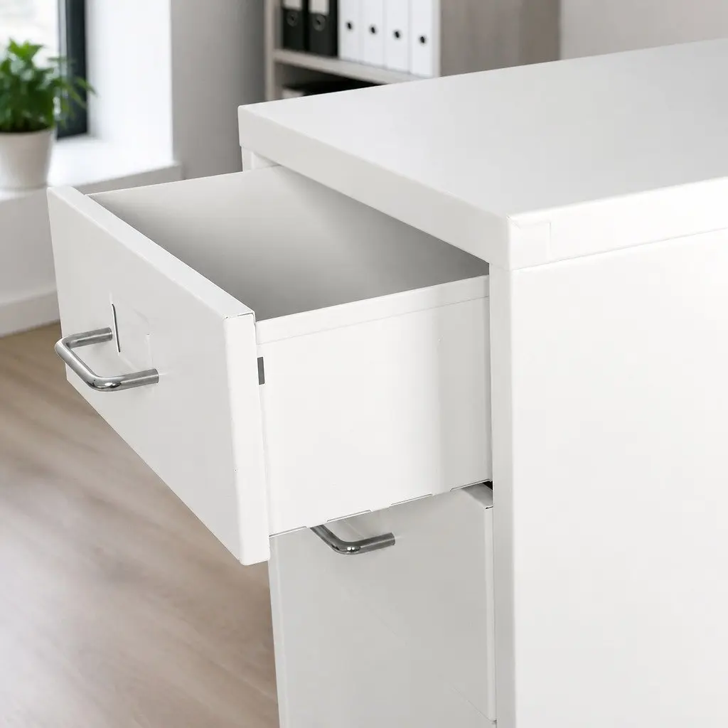 Filing Cabinet Steel Frame 3 Drawer Compact Office Storage Organizer