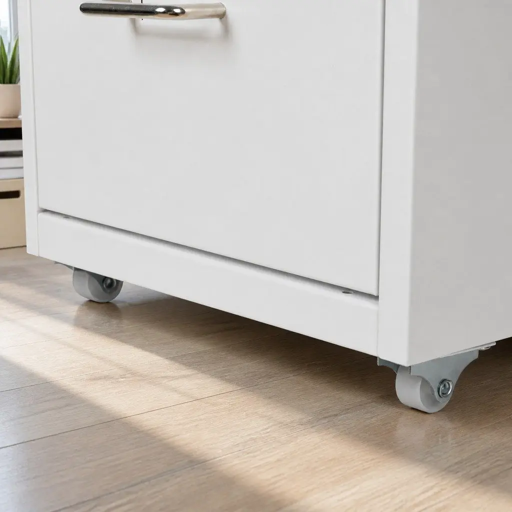 Filing Cabinet Steel Frame 3 Drawer Compact Office Storage Organizer