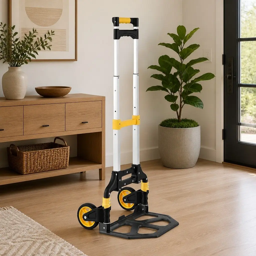 Folding Hand Truck Portable Lightweight Trolley 80kg