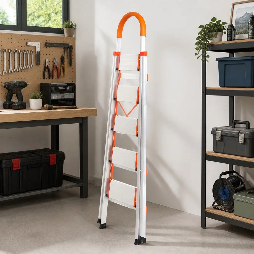 5-Step Folding Ladder with Aluminium Construction