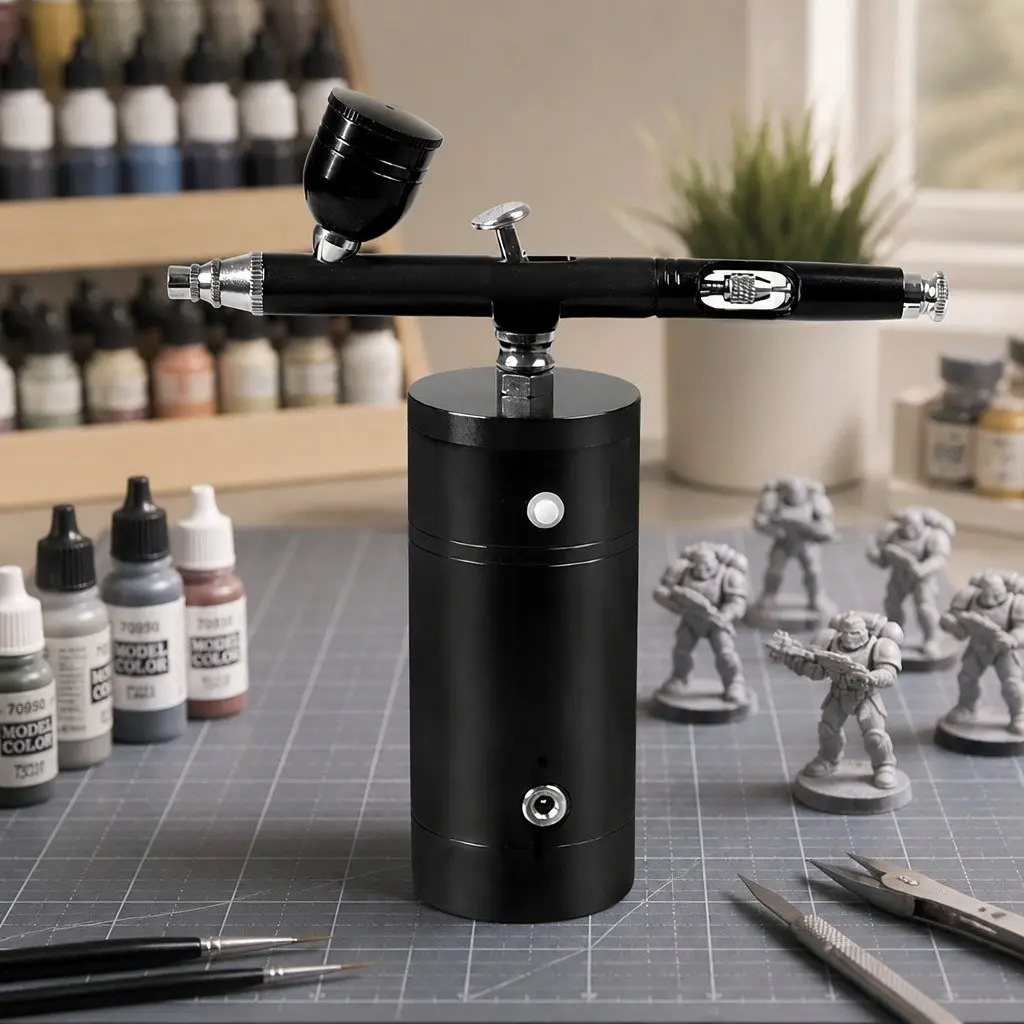 Airbrush Kit Cordless Handheld 3mm Nozzle Portable USB Charging